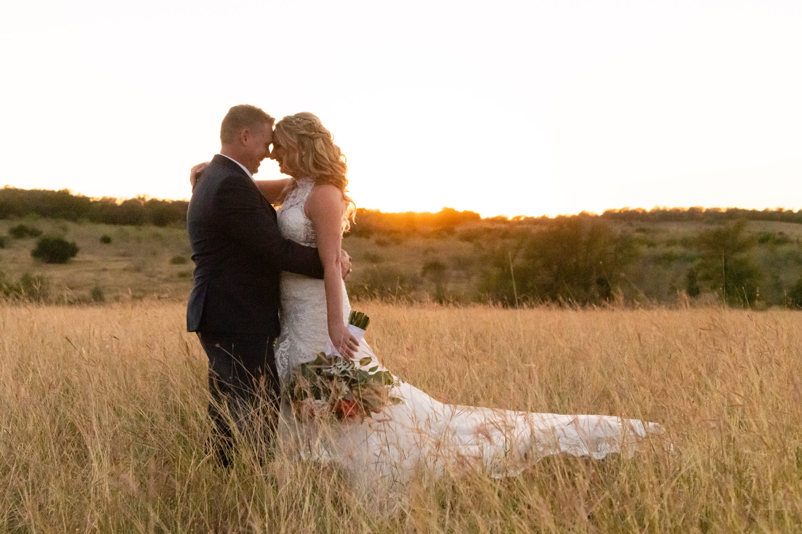 bride and groom wedding photo, wedding sunset photo, Harper Hill Ranch, Texas Hill Country Photographer, Texas Hill Country wedding photographer